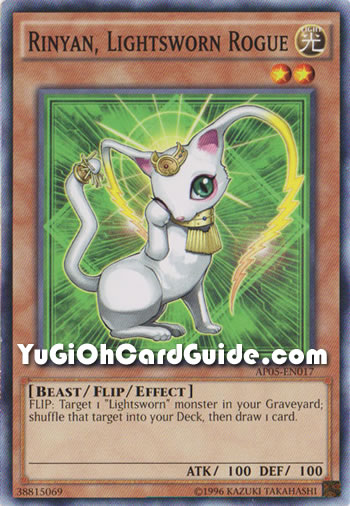 Yu-Gi-Oh Card: Rinyan, Lightsworn Rogue