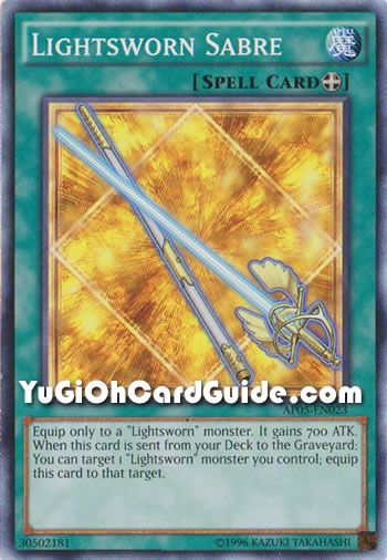 Yu-Gi-Oh Card: Lightsworn Sabre