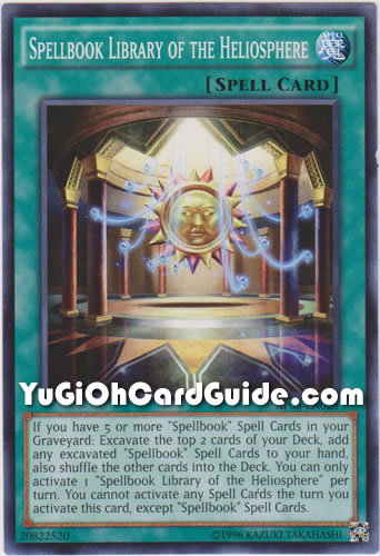 Yu-Gi-Oh Card: Spellbook Library of the Heliosphere
