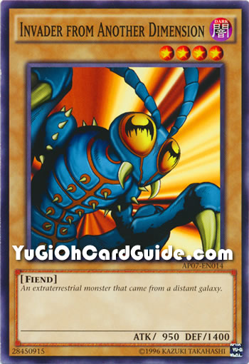 Yu-Gi-Oh Card: Invader from Another Dimension