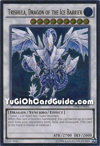 Yu-Gi-Oh Card: Trishula, Dragon of the Ice Barrier