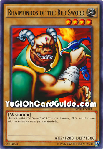 Yu-Gi-Oh Card: Rhaimundos of the Red Sword