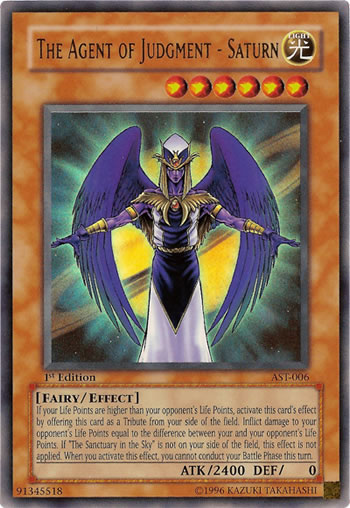 Yu-Gi-Oh Card: The Agent of Judgment - Saturn