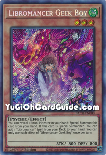 Yu-Gi-Oh Card: Libromancer Geek Boy