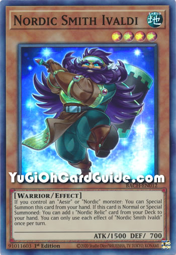 Yu-Gi-Oh Card: Nordic Smith Ivaldi
