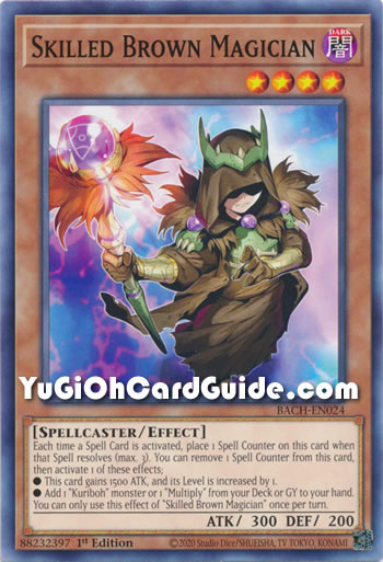 Yu-Gi-Oh Card: Skilled Brown Magician