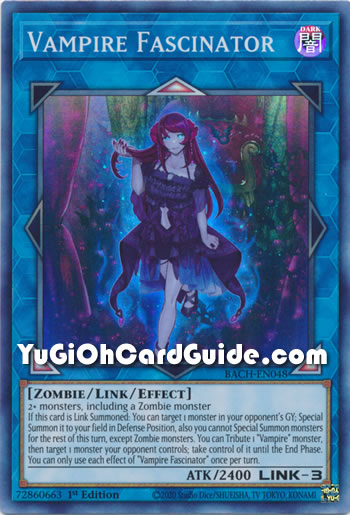 Yu-Gi-Oh Card: Vampire Fascinator