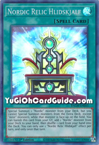 Yu-Gi-Oh Card: Nordic Relic Hlidskjalf