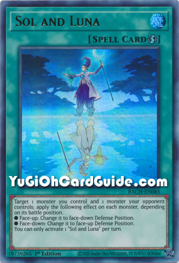 Yu-Gi-Oh Card: Sol and Luna