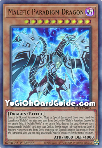 Yu-Gi-Oh Card: Malefic Paradigm Dragon