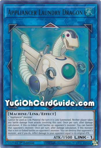 Yu-Gi-Oh Card: Appliancer Laundry Dragon