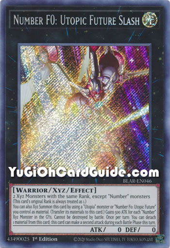 Yu-Gi-Oh Card: Number F0: Utopic Future Slash