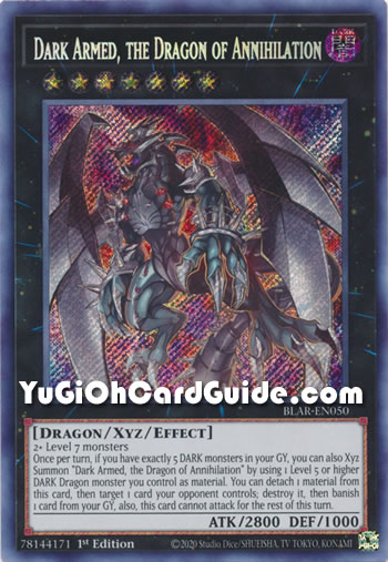 Yu-Gi-Oh Card: Dark Armed, the Dragon of Annihilation