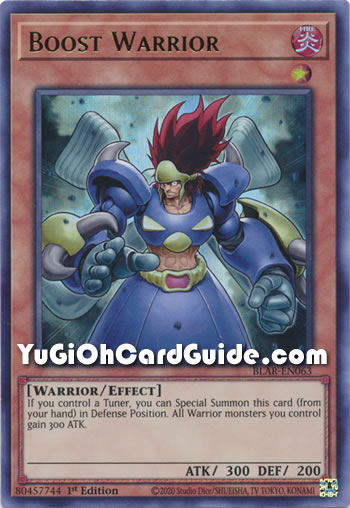 Yu-Gi-Oh Card: Boost Warrior