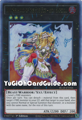 Yu-Gi-Oh Card: Brotherhood of the Fire Fist - Lion Emperor