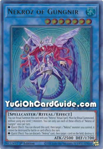Yu-Gi-Oh Card: Nekroz of Gungnir