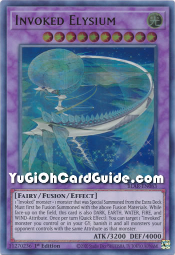 Yu-Gi-Oh Card: Invoked Elysium