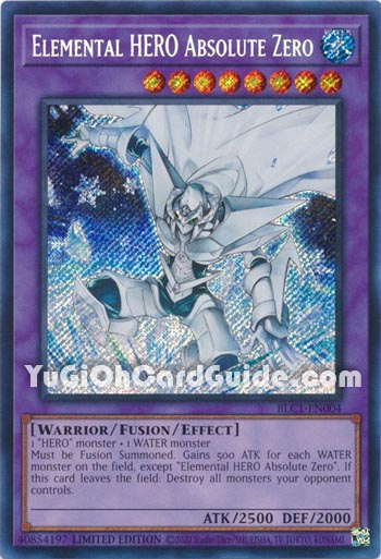 Yu-Gi-Oh Card: Elemental HERO Absolute Zero