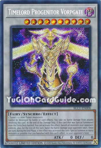Yu-Gi-Oh Card: Timelord Progenitor Vorpgate