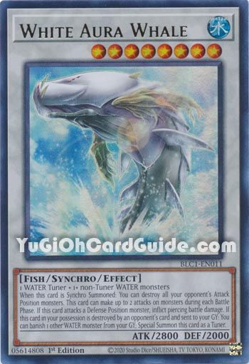 Yu-Gi-Oh Card: White Aura Whale