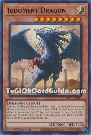 Yu-Gi-Oh Card: Judgment Dragon