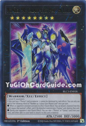 Yu-Gi-Oh Card: Number 90: Galaxy-Eyes Photon Lord
