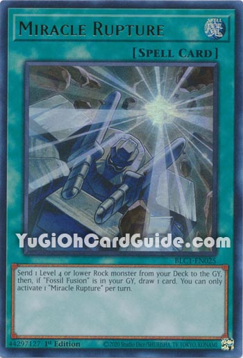 Yu-Gi-Oh Card: Miracle Rupture