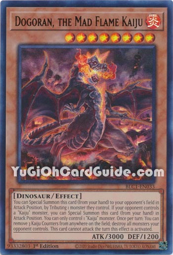 Yu-Gi-Oh Card: Dogoran, the Mad Flame Kaiju