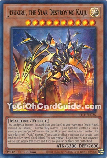 Yu-Gi-Oh Card: Jizukiru, the Star Destroying Kaiju