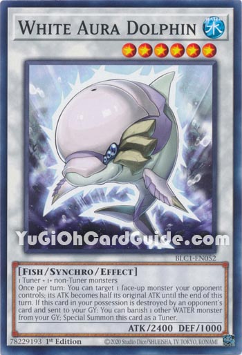 Yu-Gi-Oh Card: White Aura Dolphin