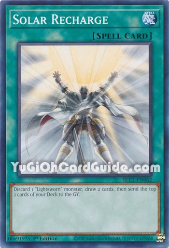 Yu-Gi-Oh Card: Solar Recharge