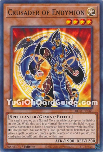 Yu-Gi-Oh Card: Crusader of Endymion