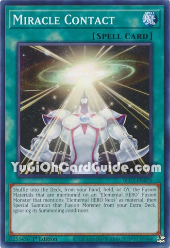 Yu-Gi-Oh Card: Miracle Contact