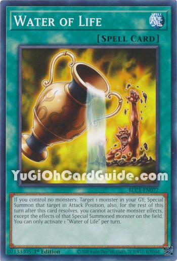 Yu-Gi-Oh Card: Water of Life