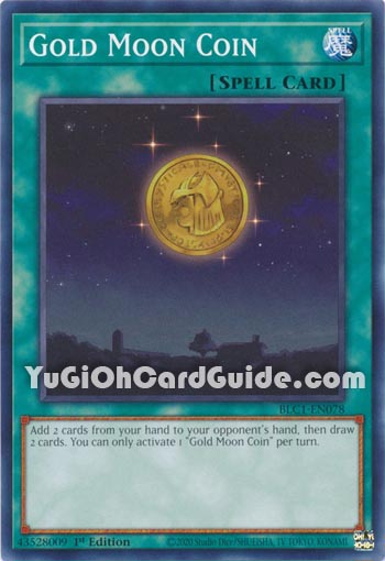 Yu-Gi-Oh Card: Gold Moon Coin