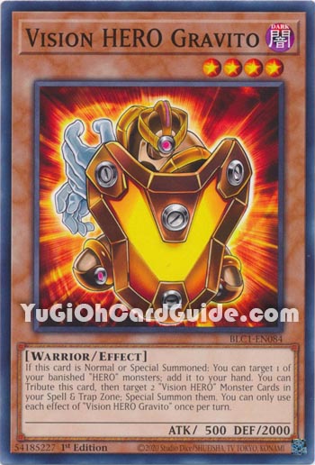 Yu-Gi-Oh Card: Vision HERO Gravito