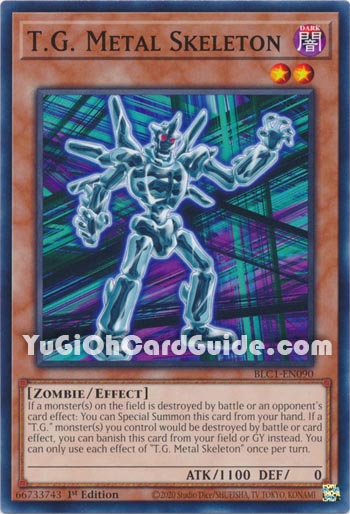 Yu-Gi-Oh Card: T.G. Metal Skeleton