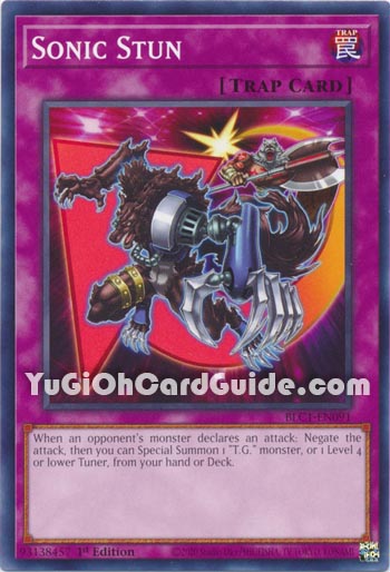 Yu-Gi-Oh Card: Sonic Stun