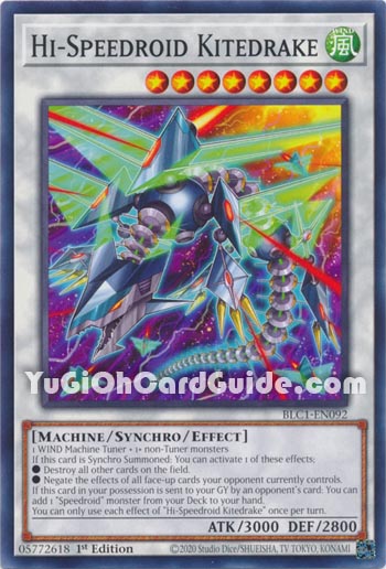 Yu-Gi-Oh Card: Hi-Speedroid Kitedrake