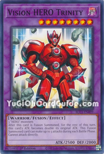 Yu-Gi-Oh Card: Vision HERO Trinity