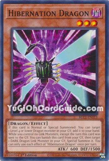 Yu-Gi-Oh Card: Hibernation Dragon