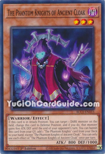 Yu-Gi-Oh Card: The Phantom Knights of Ancient Cloak