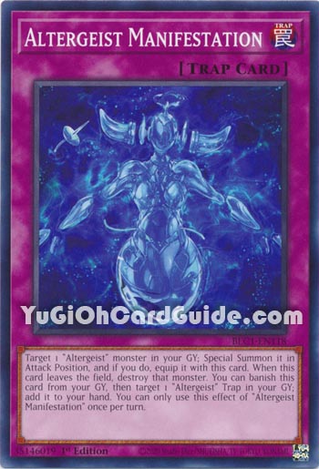 Yu-Gi-Oh Card: Altergeist Manifestation