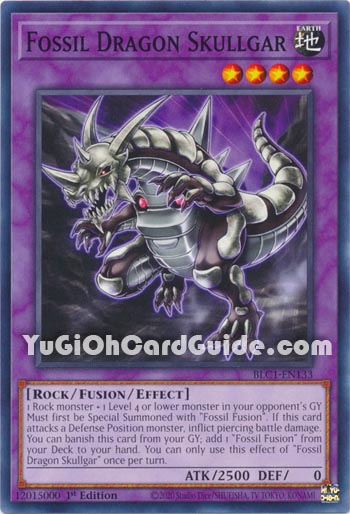 Yu-Gi-Oh Card: Fossil Dragon Skullgar