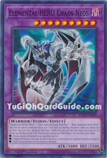 Yu-Gi-Oh Card: Elemental HERO Chaos Neos