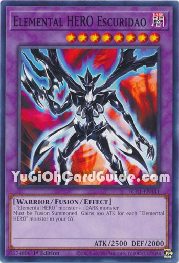 Yu-Gi-Oh Card: Elemental HERO Escuridao