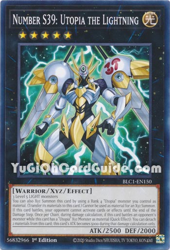 Yu-Gi-Oh Card: Number S39: Utopia the Lightning