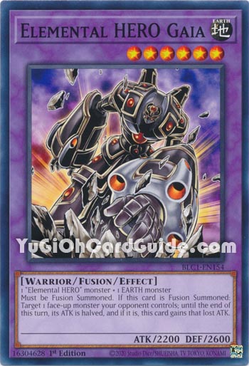 Yu-Gi-Oh Card: Elemental Hero Gaia