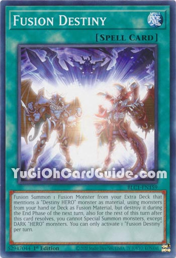 Yu-Gi-Oh Card: Fusion Destiny
