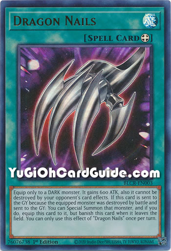 Yu-Gi-Oh Card: Dragon Nails